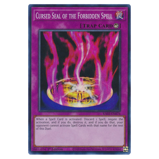 Yu-Gi-Oh! - Quarter Century Bonanza - Cursed Seal of the Forbidden Spell (Super Rare) RA03-EN076