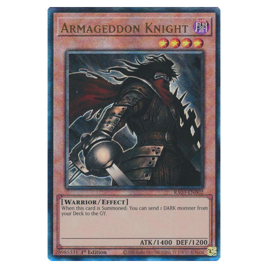 Yu-Gi-Oh! - Quarter Century Bonanza - Armageddon Knight (Ultimate Rare) RA03-EN002