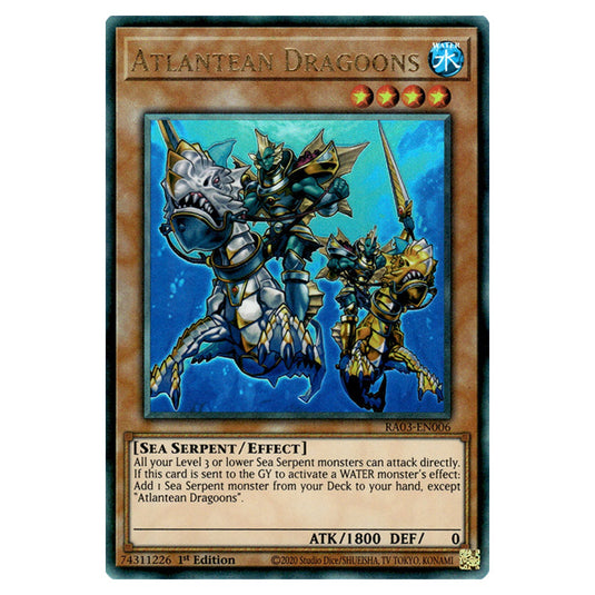 Yu-Gi-Oh! - Quarter Century Bonanza - Atlantean Dragoons (Ultimate Rare) RA03-EN006
