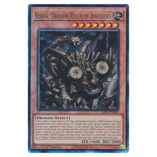 Yu-Gi-Oh! - Quarter Century Bonanza - Redox, Dragon Ruler of Boulders (Ultimate Rare) RA03-EN008
