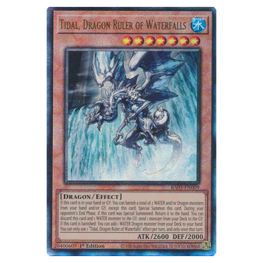 Yu-Gi-Oh! - Quarter Century Bonanza - Tidal, Dragon Ruler of Waterfalls (Ultimate Rare) RA03-EN009