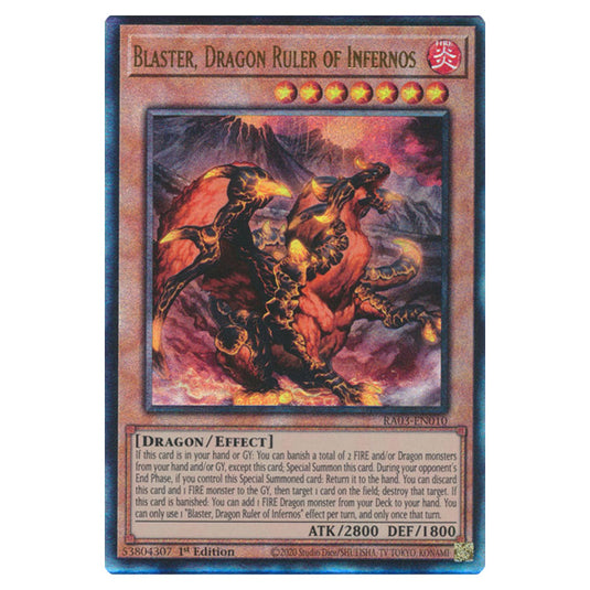 Yu-Gi-Oh! - Quarter Century Bonanza - Blaster, Dragon Ruler of Infernos (Ultimate Rare) RA03-EN010
