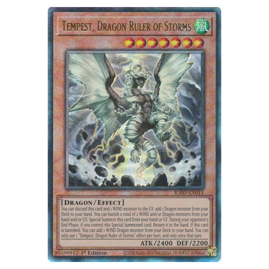 Yu-Gi-Oh! - Quarter Century Bonanza - Tempest, Dragon Ruler of Storms (Ultimate Rare) RA03-EN011