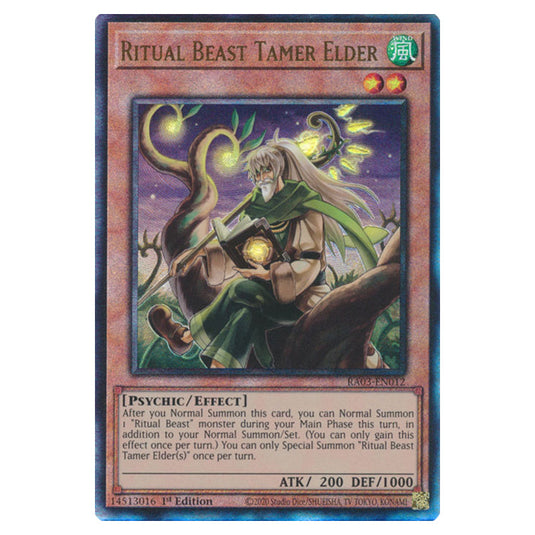 Yu-Gi-Oh! - Quarter Century Bonanza - Ritual Beast Tamer Elder (Ultimate Rare) RA03-EN012