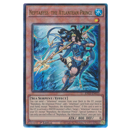 Yu-Gi-Oh! - Quarter Century Bonanza - Neptabyss, the Atlantean Prince (Ultimate Rare) RA03-EN013
