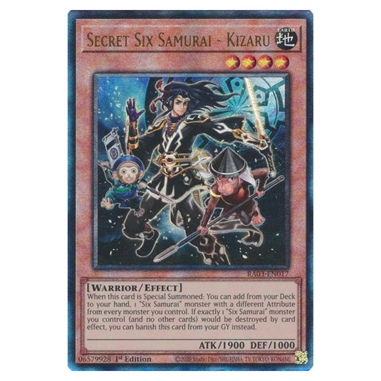 Yu-Gi-Oh! - Quarter Century Bonanza - Secret Six Samurai - Kizaru (Ultimate Rare) RA03-EN017