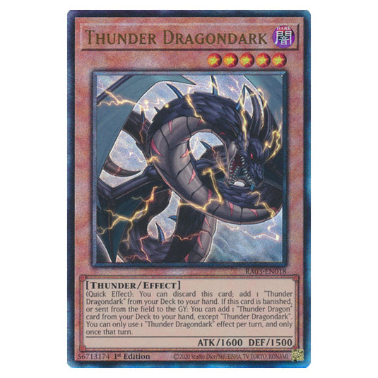 Yu-Gi-Oh! - Quarter Century Bonanza - Thunder Dragondark (Ultimate Rare) RA03-EN018
