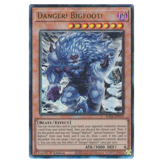 Yu-Gi-Oh! - Quarter Century Bonanza - Danger! Bigfoot! (Ultimate Rare) RA03-EN019a