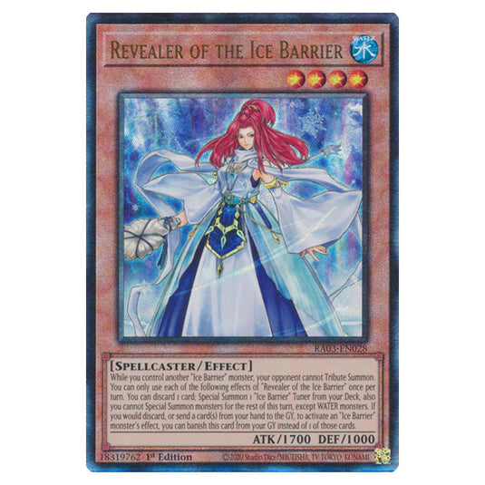 Yu-Gi-Oh! - Quarter Century Bonanza - Revealer of the Ice Barrier (Ultimate Rare) RA03-EN028