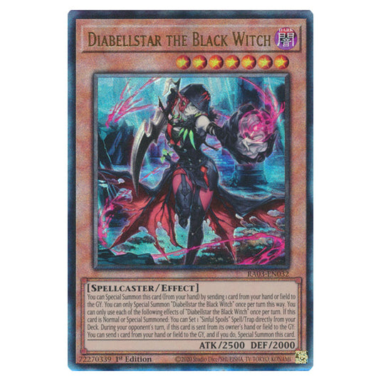 Yu-Gi-Oh! - Quarter Century Bonanza - Diabellstar the Black Witch (Ultimate Rare) RA03-EN032
