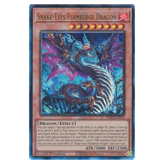 Yu-Gi-Oh! - Quarter Century Bonanza - Snake-Eyes Flamberge Dragon (Ultimate Rare) RA03-EN033