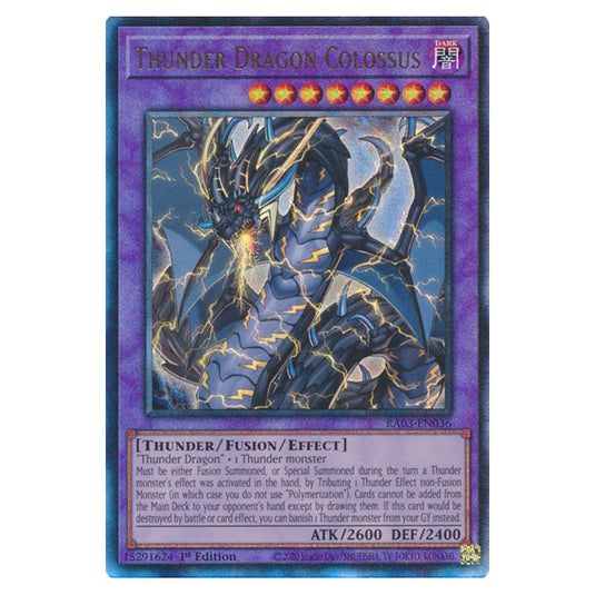 Yu-Gi-Oh! - Quarter Century Bonanza - Thunder Dragon Colossus (Ultimate Rare) RA03-EN036
