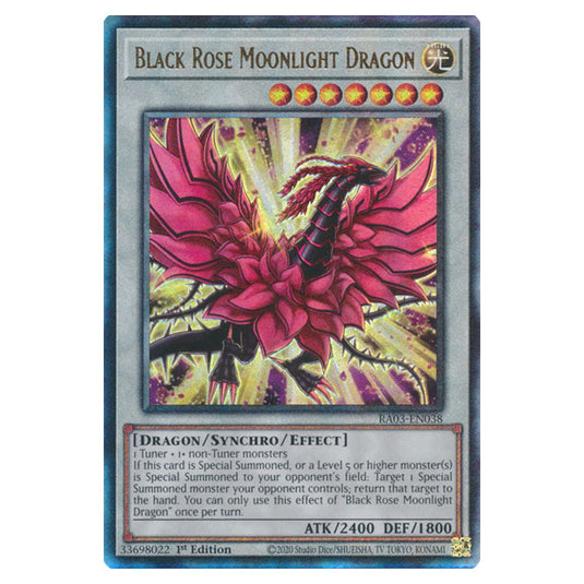 Yu-Gi-Oh! - Quarter Century Bonanza - Black Rose Moonlight Dragon (Ultimate Rare) RA03-EN038