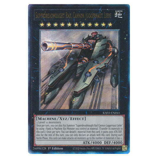 Yu-Gi-Oh! - Quarter Century Bonanza - Superdreadnought Rail Cannon Juggernaut Liebe (Ultimate Rare) RA03-EN041