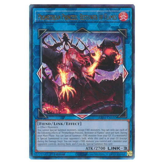 Yu-Gi-Oh! - Quarter Century Bonanza - Promethean Princess, Bestower of Flames (Ultimate Rare) RA03-EN050