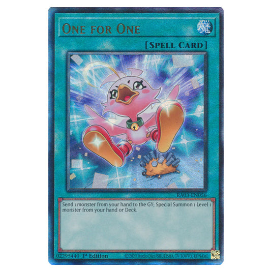 Yu-Gi-Oh! - Quarter Century Bonanza - One for One (Ultimate Rare) RA03-EN056a