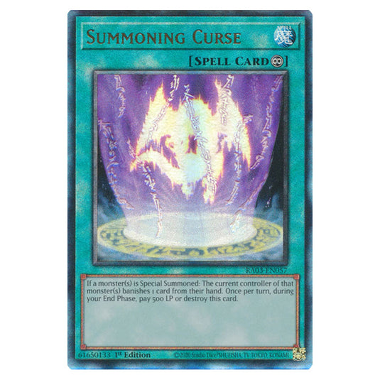 Yu-Gi-Oh! - Quarter Century Bonanza - Summoning Curse (Ultimate Rare) RA03-EN057