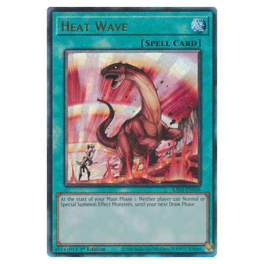 Yu-Gi-Oh! - Quarter Century Bonanza - Heat Wave (Ultimate Rare) RA03-EN058