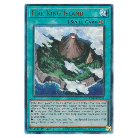 Yu-Gi-Oh! - Quarter Century Bonanza - Fire King Island (Ultimate Rare) RA03-EN059