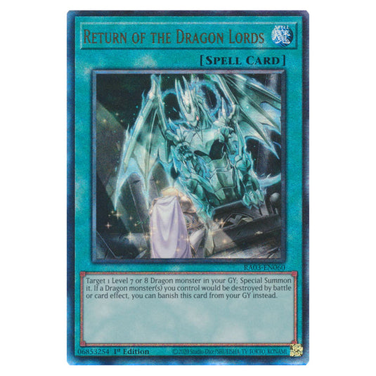 Yu-Gi-Oh! - Quarter Century Bonanza - Return of the Dragon Lords (Ultimate Rare) RA03-EN060