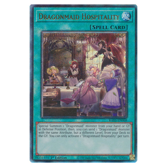 Yu-Gi-Oh! - Quarter Century Bonanza - Dragonmaid Hospitality (Ultimate Rare) RA03-EN068