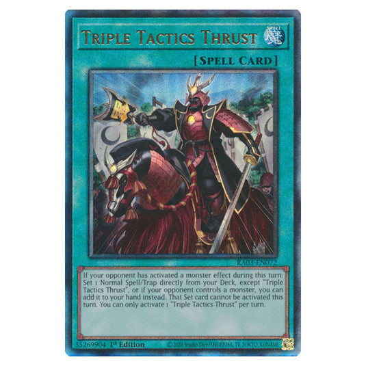 Yu-Gi-Oh! - Quarter Century Bonanza - Triple Tactics Thrust (Ultimate Rare) RA03-EN072