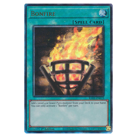 Yu-Gi-Oh! - Quarter Century Bonanza - Bonfire (Ultimate Rare) RA03-EN073