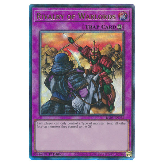 Yu-Gi-Oh! - Quarter Century Bonanza - Rivalry of Warlords (Ultimate Rare) RA03-EN075