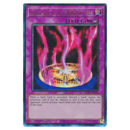 Yu-Gi-Oh! - Quarter Century Bonanza - Cursed Seal of the Forbidden Spell (Ultimate Rare) RA03-EN076