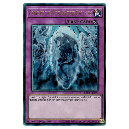 Yu-Gi-Oh! - Quarter Century Bonanza - Grave of the Super Ancient Organism (Ultimate Rare) RA03-EN077