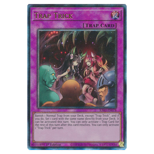 Yu-Gi-Oh! - Quarter Century Bonanza - Trap Trick (Ultimate Rare) RA03-EN078