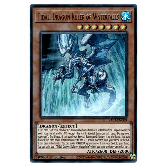 Yu-Gi-Oh! - Quarter Century Bonanza - Tidal, Dragon Ruler of Waterfalls (Ultra Rare) RA03-EN009