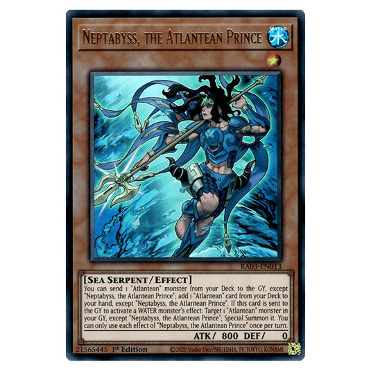 Yu-Gi-Oh! - Quarter Century Bonanza - Neptabyss, the Atlantean Prince (Ultra Rare) RA03-EN013