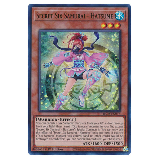 Yu-Gi-Oh! - Quarter Century Bonanza - Secret Six Samurai - Hatsume (Ultra Rare) RA03-EN016