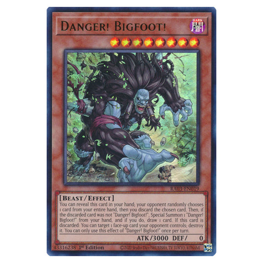 Yu-Gi-Oh! - Quarter Century Bonanza - Danger! Bigfoot! (Ultra Rare) RA03-EN019