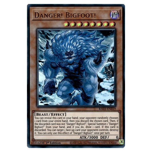 Yu-Gi-Oh! - Quarter Century Bonanza - Danger! Bigfoot! (Ultra Rare) RA03-EN019a