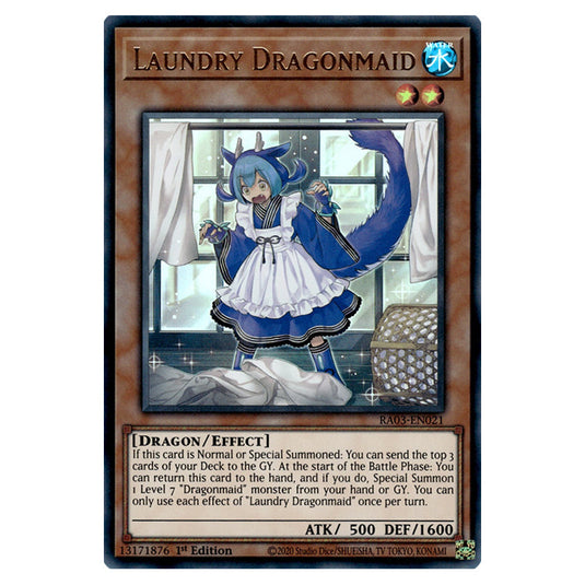 Yu-Gi-Oh! - Quarter Century Bonanza - Laundry Dragonmaid (Ultra Rare) RA03-EN021