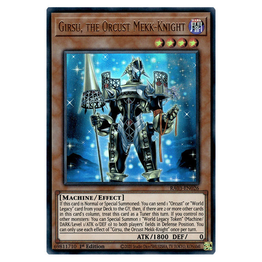 Yu-Gi-Oh! - Quarter Century Bonanza - Girsu, the Orcust Mekk-Knight (Ultra Rare) RA03-EN026