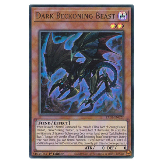 Yu-Gi-Oh! - Quarter Century Bonanza - Dark Beckoning Beast (Ultra Rare) RA03-EN027