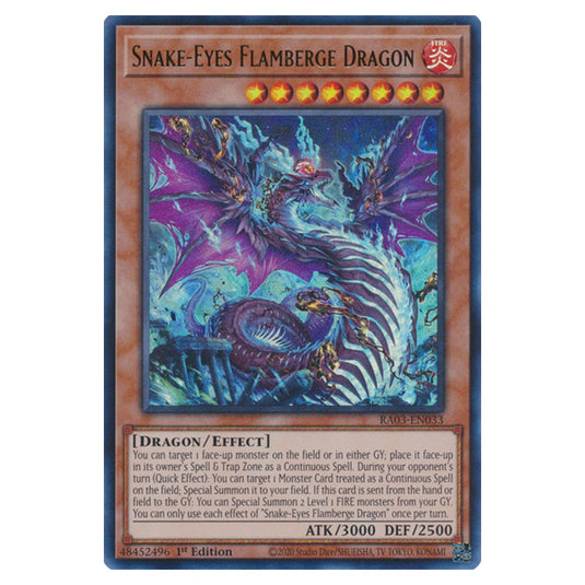 Yu-Gi-Oh! - Quarter Century Bonanza - Snake-Eyes Flamberge Dragon (Ultra Rare) RA03-EN033