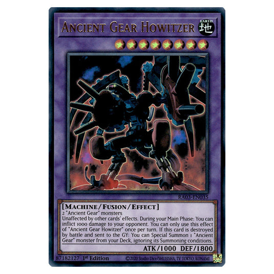Yu-Gi-Oh! - Quarter Century Bonanza - Ancient Gear Howitzer (Ultra Rare) RA03-EN035