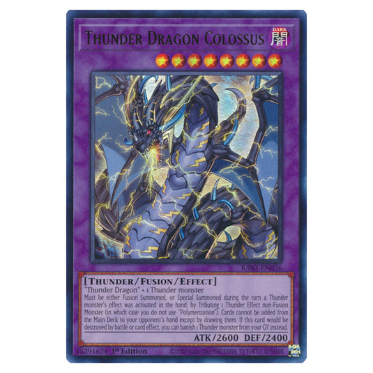 Yu-Gi-Oh! - Quarter Century Bonanza - Thunder Dragon Colossus (Ultra Rare) RA03-EN036