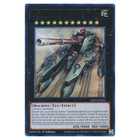 Yu-Gi-Oh! - Quarter Century Bonanza - Superdreadnought Rail Cannon Juggernaut Liebe (Ultra Rare) RA03-EN041