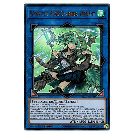 Yu-Gi-Oh! - Quarter Century Bonanza - Wynn the Wind Charmer, Verdant (Ultra Rare) RA03-EN045