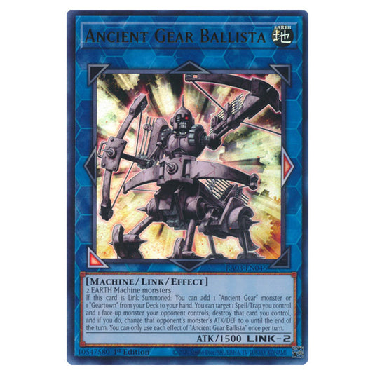 Yu-Gi-Oh! - Quarter Century Bonanza - Ancient Gear Ballista (Ultra Rare) RA03-EN046