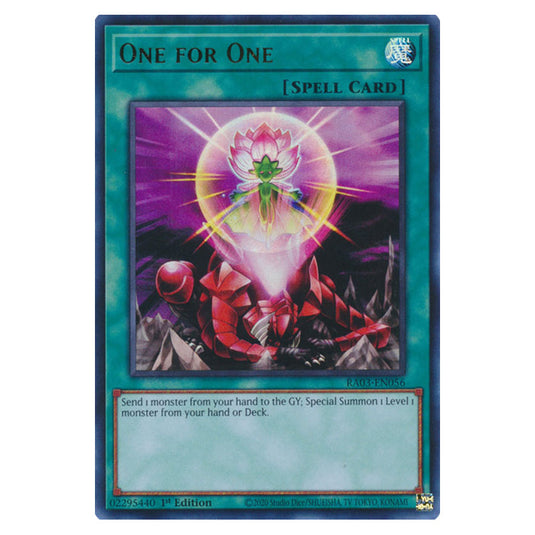 Yu-Gi-Oh! - Quarter Century Bonanza - One for One (Ultra Rare) RA03-EN056