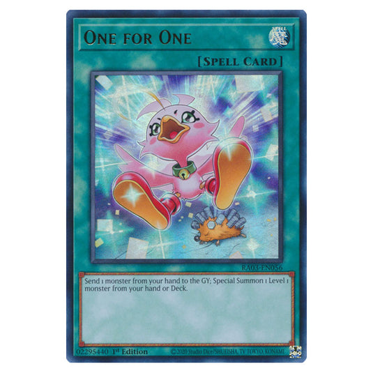 Yu-Gi-Oh! - Quarter Century Bonanza - One for One (Ultra Rare) RA03-EN056a