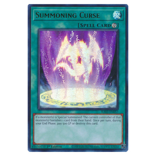 Yu-Gi-Oh! - Quarter Century Bonanza - Summoning Curse (Ultra Rare) RA03-EN057