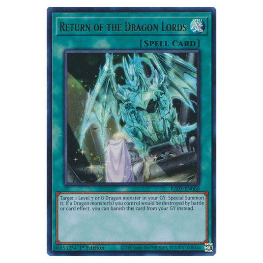 Yu-Gi-Oh! - Quarter Century Bonanza - Return of the Dragon Lords (Ultra Rare) RA03-EN060