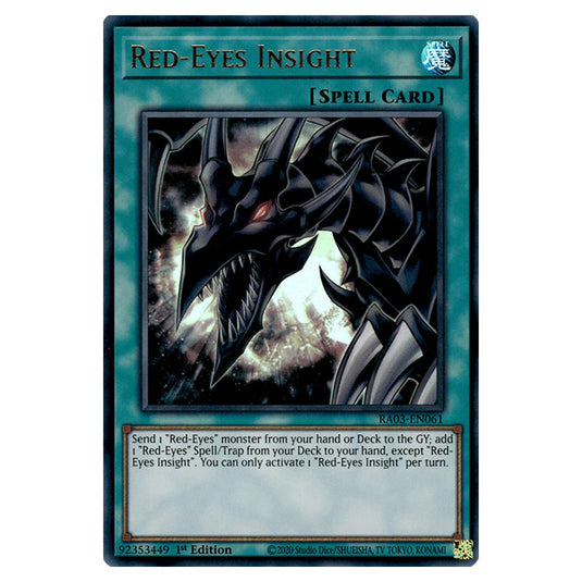 Yu-Gi-Oh! - Quarter Century Bonanza - Red-Eyes Insight (Ultra Rare) RA03-EN061